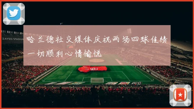 哈兰德社交媒体庆祝两场四球佳绩一切顺利心情愉悦